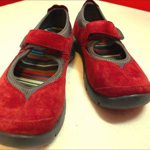 Dansko Red Suede Shoes Size 38